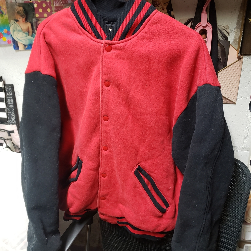 Red and Black Bomber Jacket